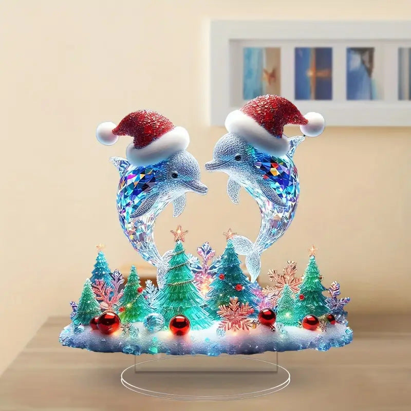 Guardian Angel Statue Acrylic Desktop Decoration With Base Decoration Office Holiday Decoration