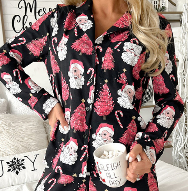 Leisure Long Sleeve Top And Trousers Two-piece Set