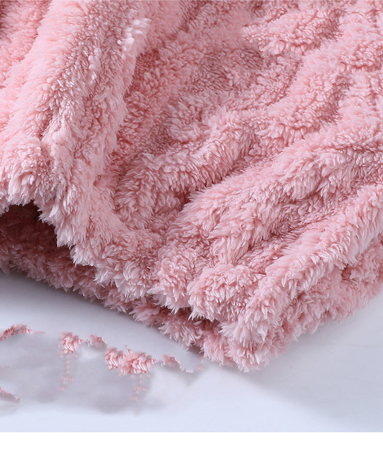 Women's Winter Long Plush Bathrobe Homewear