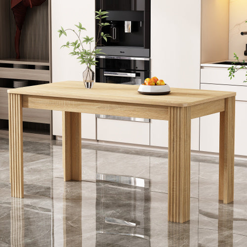 4 Seater Dining Room Table, MDF Wood Rectangle Modern Kitchen Dining,Room Furniture Unit, Small Kitchen Table,Coffee Table,Small Table For Home