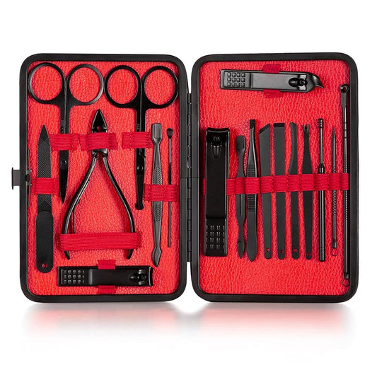 18-Piece Nail Clippers Trimming Tool Set Manicure Set Pedicure Kit Nail Clippers  Professional
