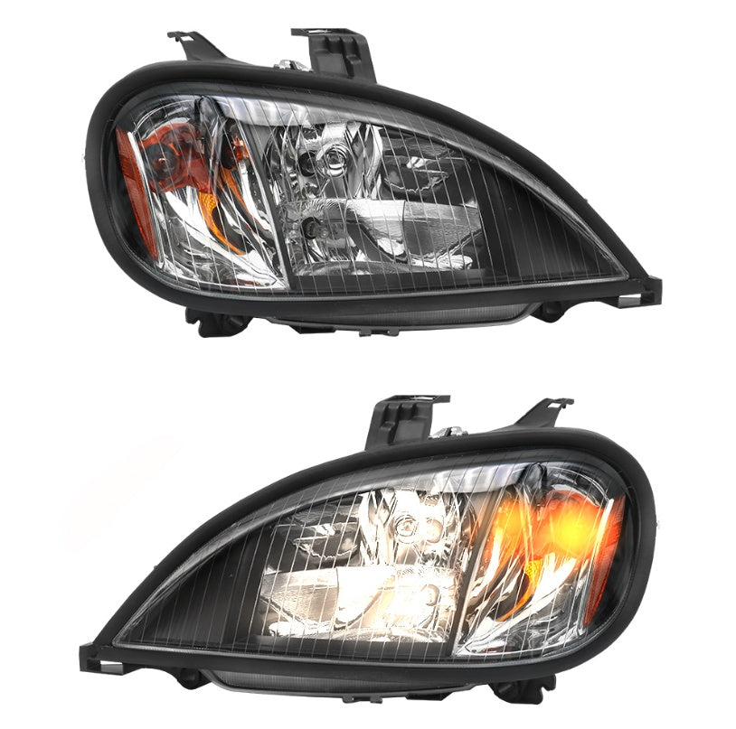 Freightliner 04-17 Front Headlights, White, Set-2 Pieces