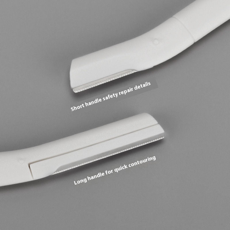 Stainless Steel Macro Blade Transparent Eyebrow Trimmer Set