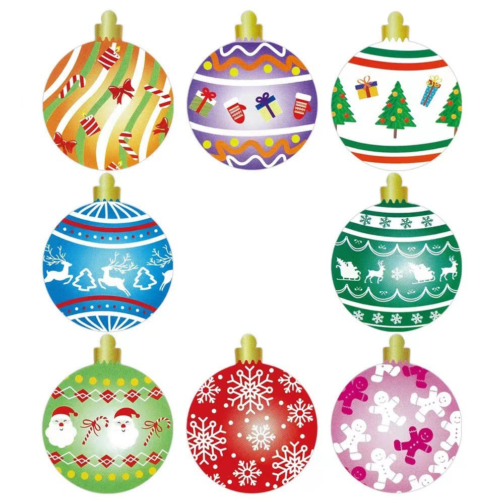 Christmas Holiday Decoration Gift Series Self-adhesive Sticker Label