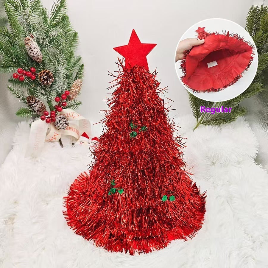 Christmas Tree Hat Decoration Photo Carnival Party Performance Festival Props