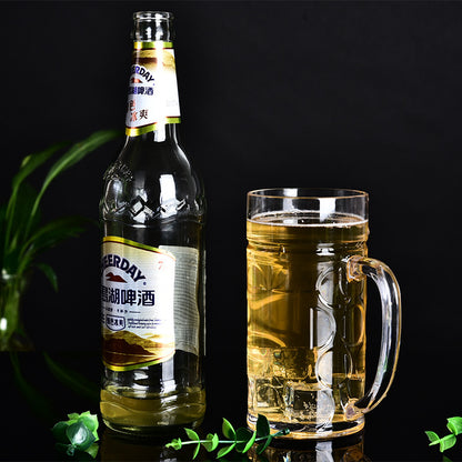 Plastic Beer Pineapple Mug With Handle