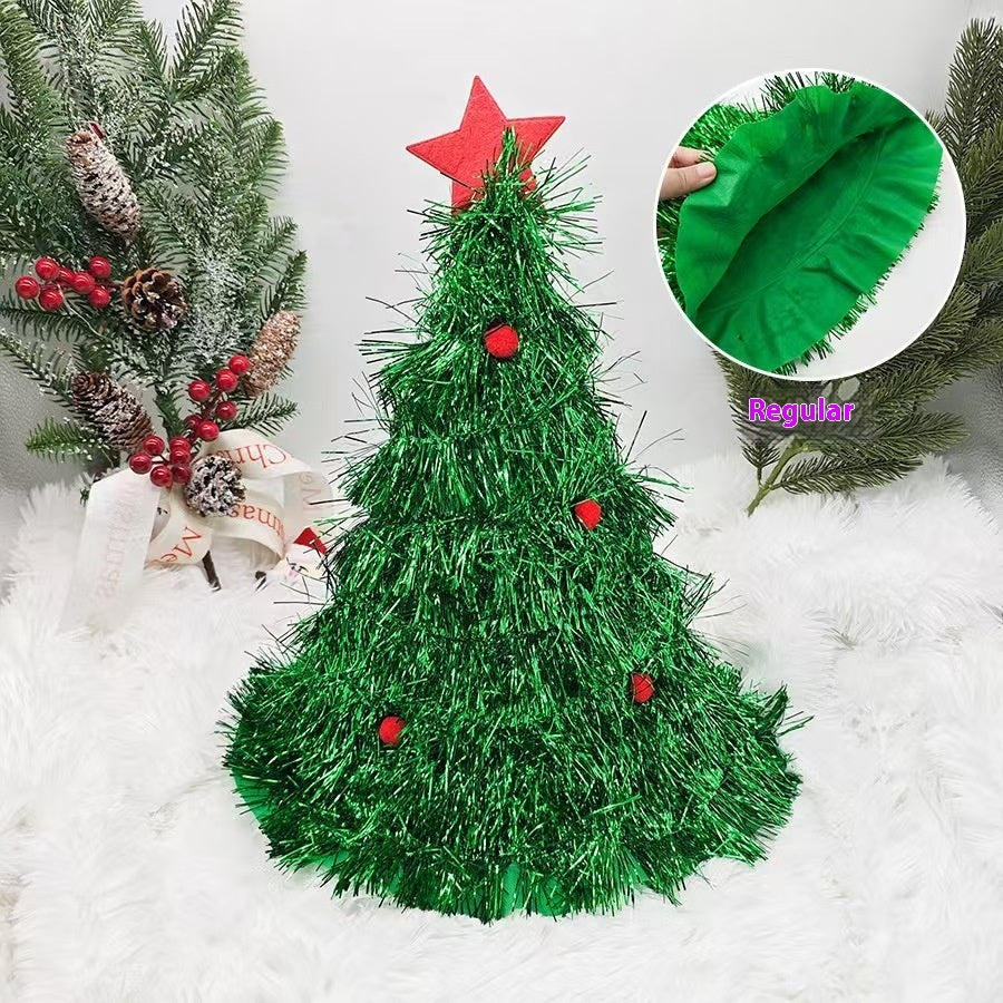 Christmas Tree Hat Decoration Photo Carnival Party Performance Festival Props