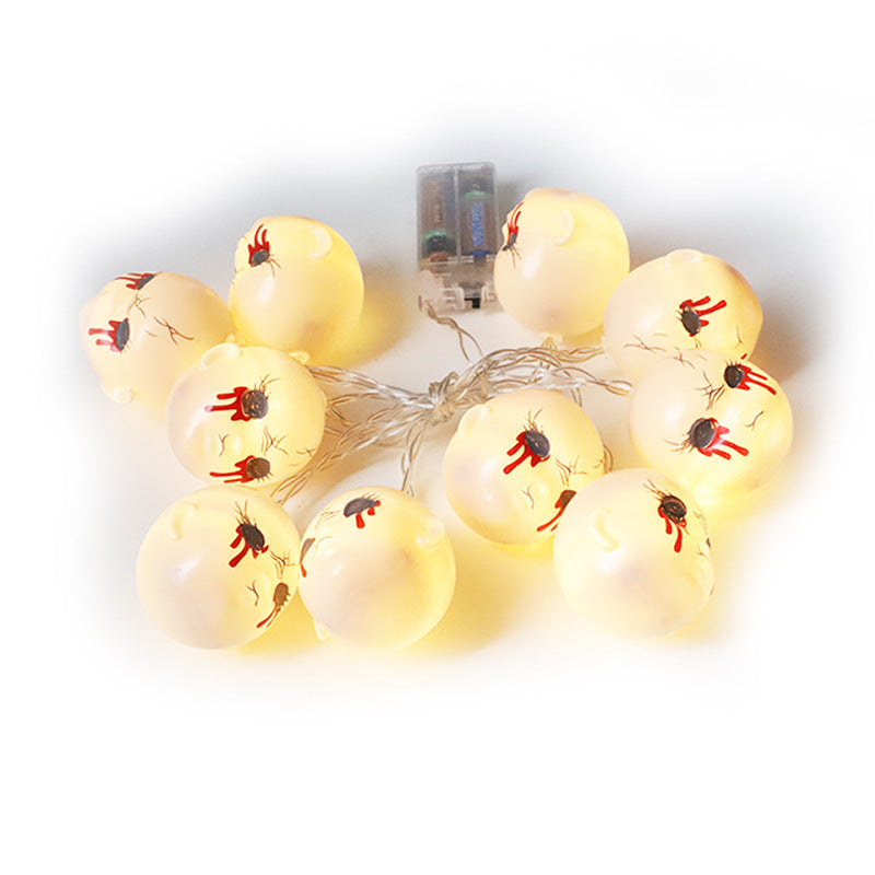LED Halloween Decoration Atmosphere Layout Grimace Lighting Chain