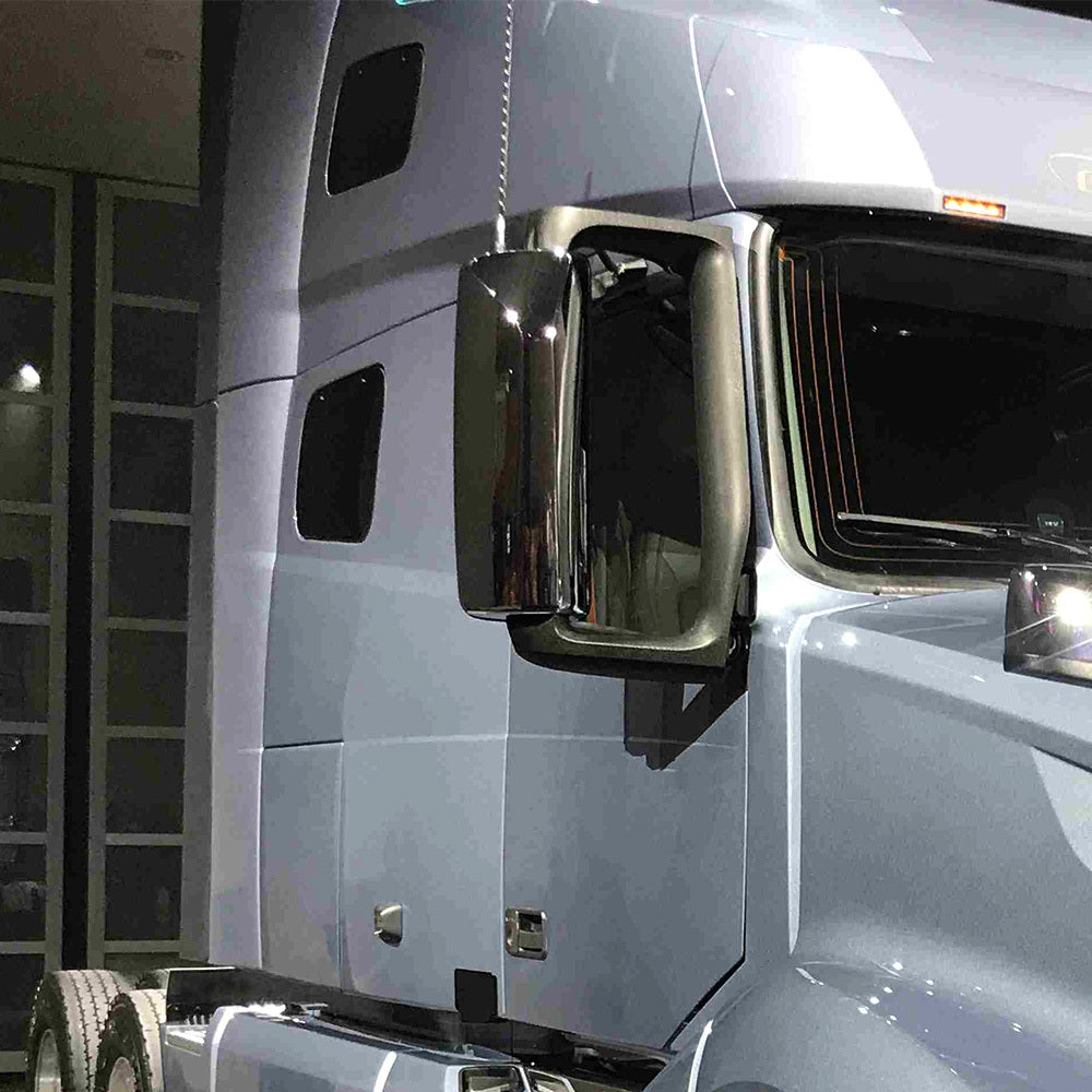 For 2004-2018 Volvo VNL Door Mirror Cover Black Set Driver&Passenger Side LH,RH