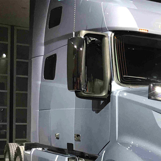 For 2004-2018 Volvo VNL Door Mirror Cover Black Set Driver&Passenger Side LH,RH
