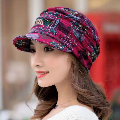 Female Korean Version Of A Hundred Soft Brim Hat Ethnic Wind