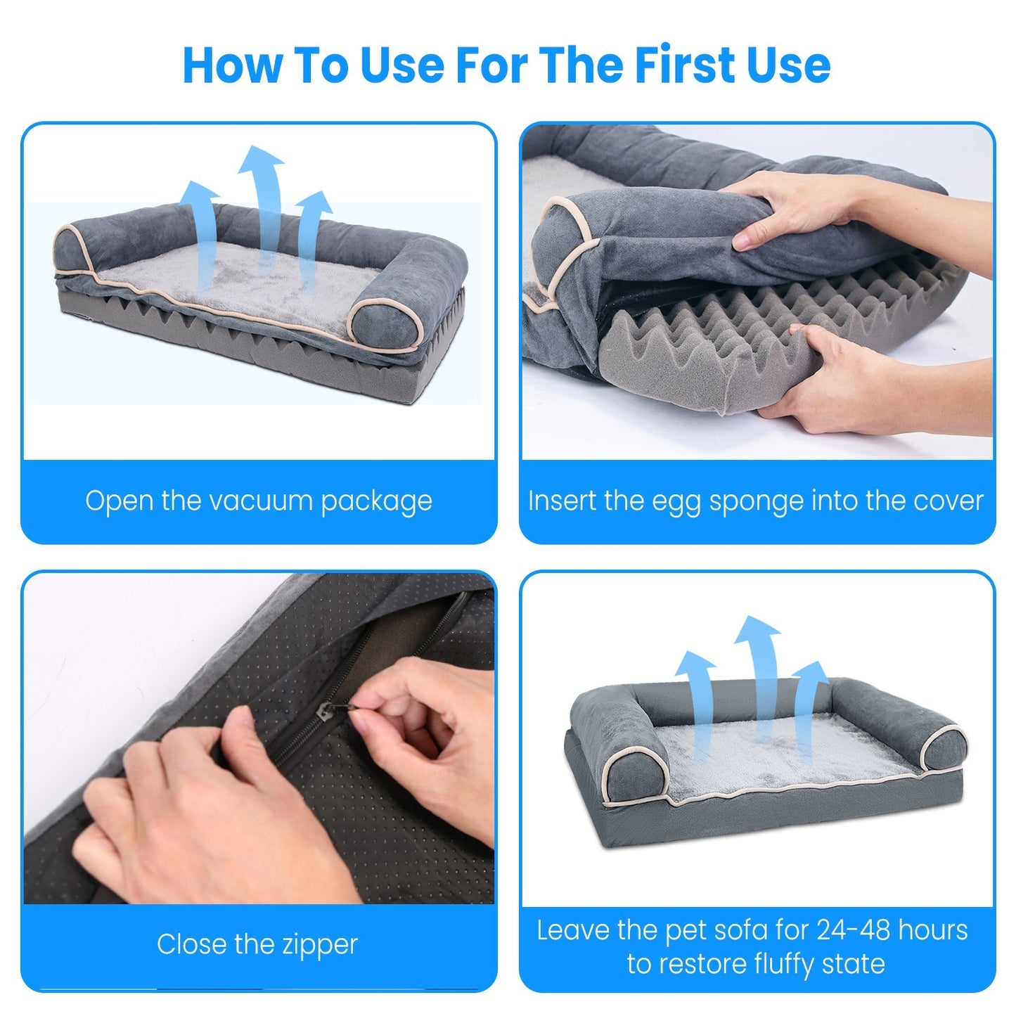 1Pc Dog Bed Pet Bed Sofa Dog Couch Pet Cushion Carpet Mattress With Washable And Removable Cover For Medium Large Dogs