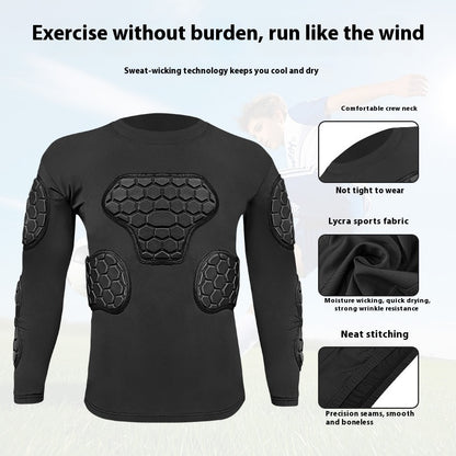 Goalkeeper Anti-collision Clothing Armour Long-sleeved Sportswear