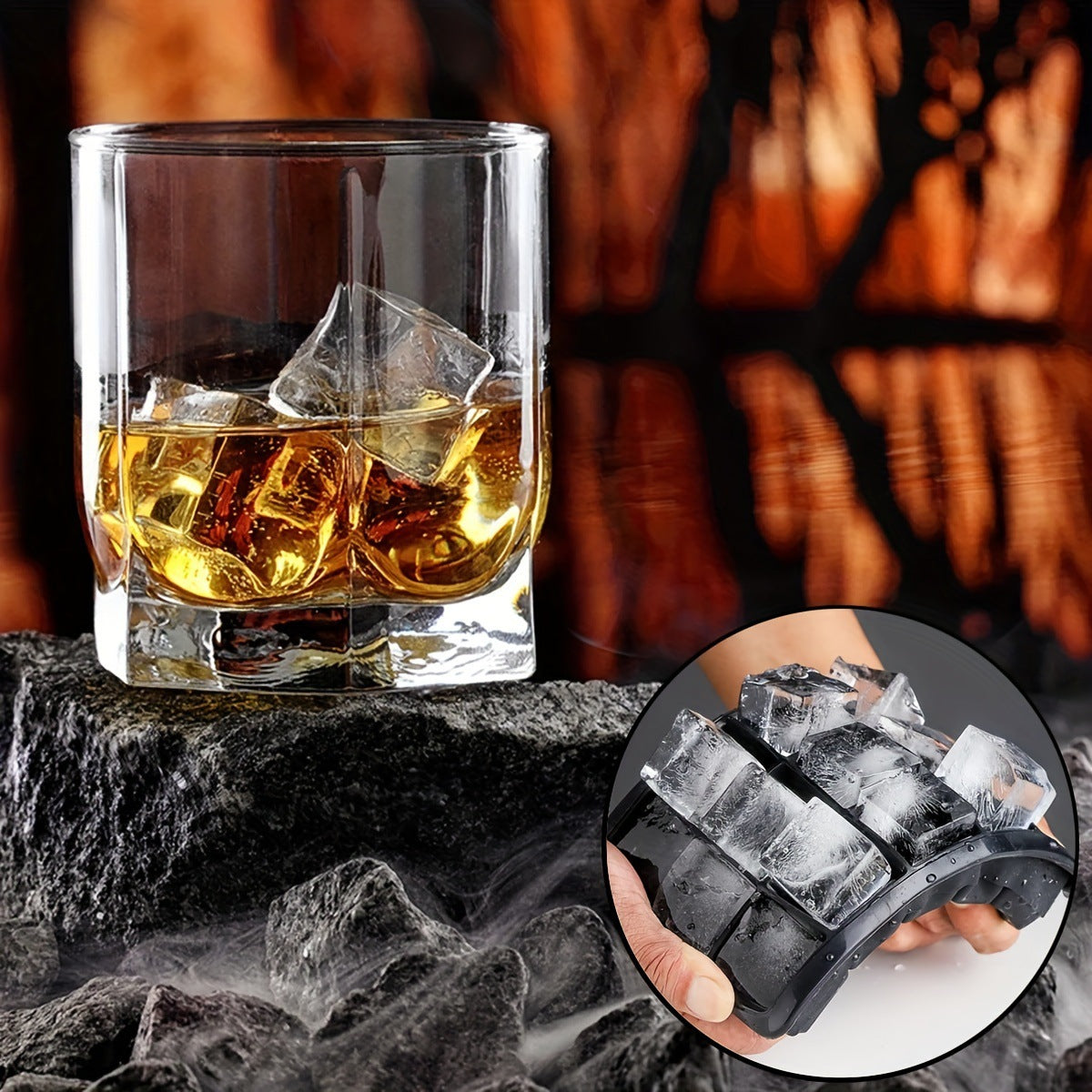 Large Ice Cube Tray Silicone Mold