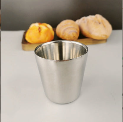 Stainless Steel Double Beer Mug Korean Style