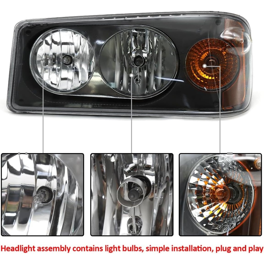 For Mack Gu713 Headlight Pair