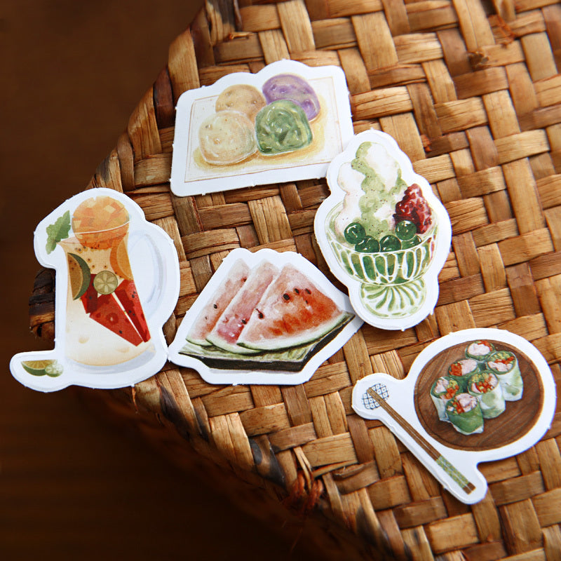 Three Meals A Day Creative Hand Account Diary DIY Decoration Kitchen Food