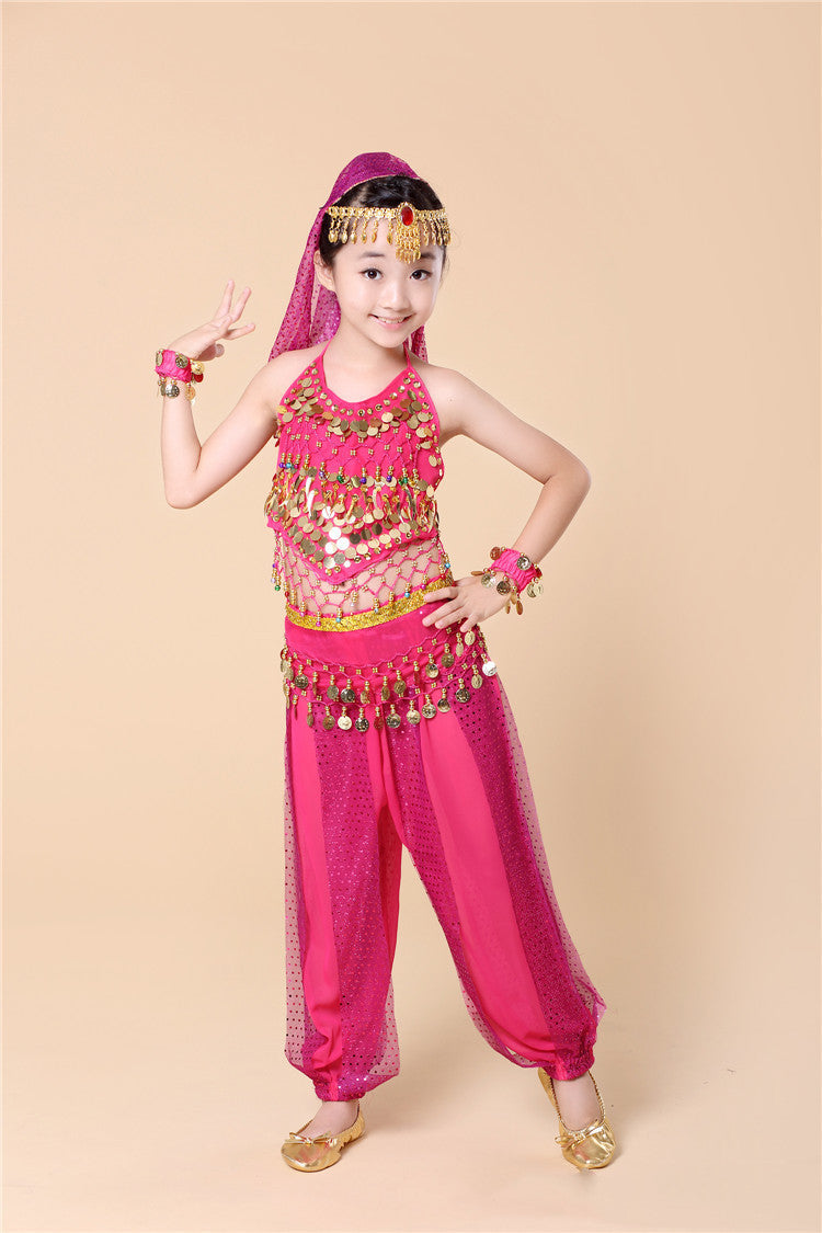 Yongda Jiayi Children's Belly Dance Highlight Suit Children's Indian Dance Performance Costume Children Performance Wear