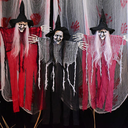 Halloween Witch Hanging Ghost Decoration Scene Decoration Props