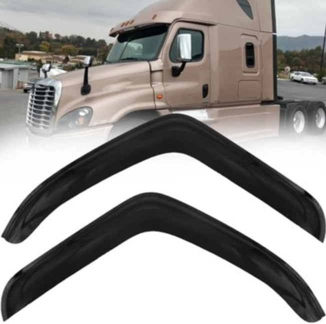 Window Air Guard Deflectors Compatible With 2007-2017 Freightliner Cascadia