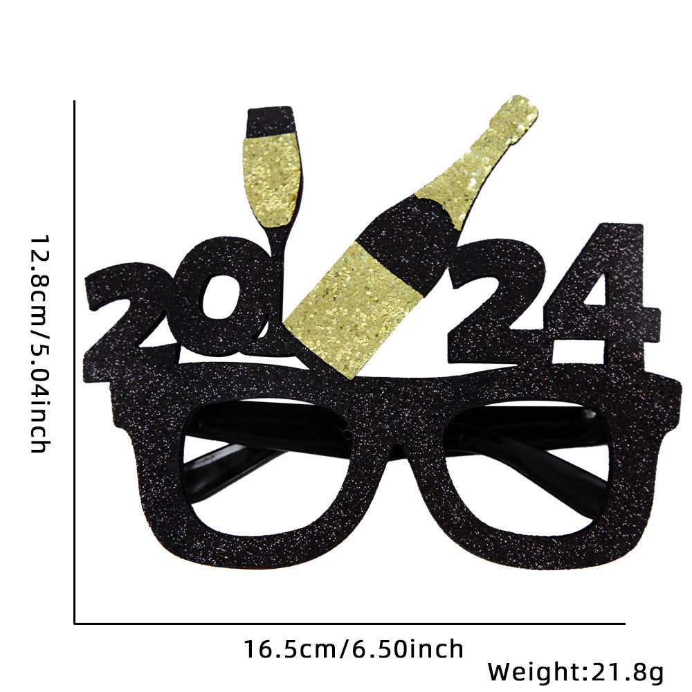 New Year Party Decoration Glasses Party Photo Props