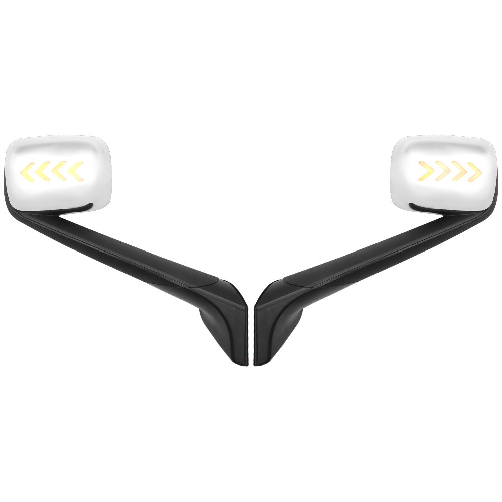 Hood Mirrors Fit For New Freightliner Cascadia 2018-2021 With Turn Signal Light