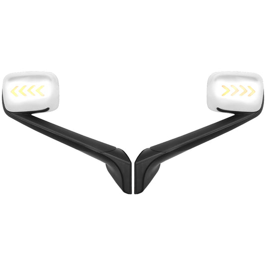 Hood Mirrors Fit For New Freightliner Cascadia 2018-2021 With Turn Signal Light