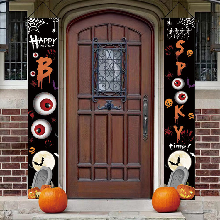 Halloween Curtain Hanging Banner Party Decoration