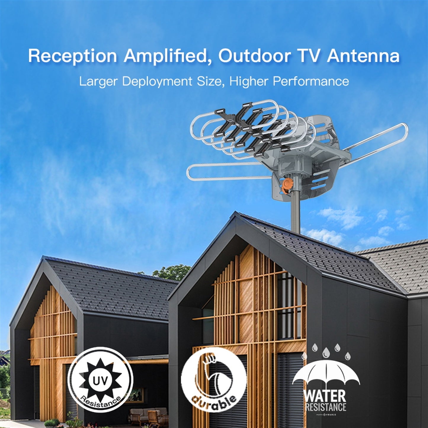 Outdoor Antenna, Without Bracket, 360 Degree Rotation Of US Spec