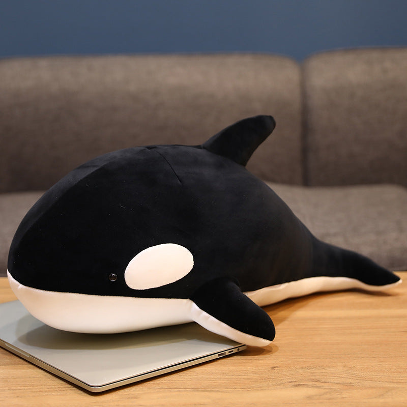 Whale doll pillow sleeping doll black