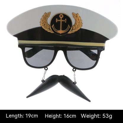 Halloween Glasses Beard Ball Party Funny Props Skull Pirate Navy Ghost Festival Dance Party Decoration