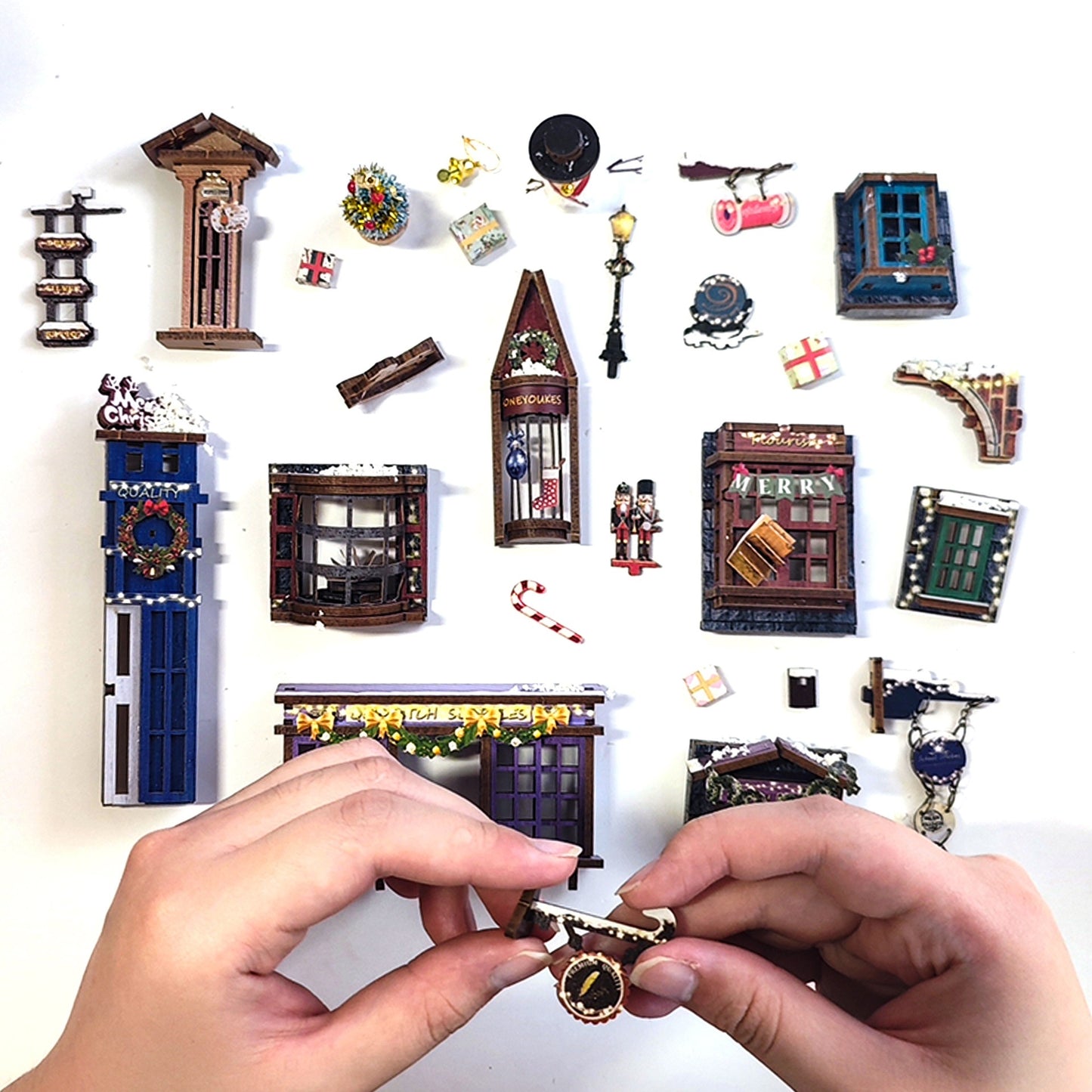 Creative Wooden Assembled Bookshelf Desktop Decoration