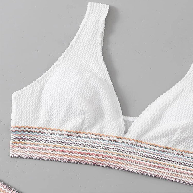 Sports Youth Women's Sports Two-piece Swimsuit Beauty Back White Swimsuit