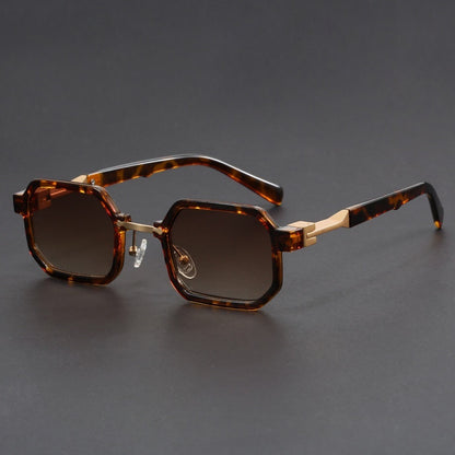 Retro Polygon Exquisite Sun Glasses Women
