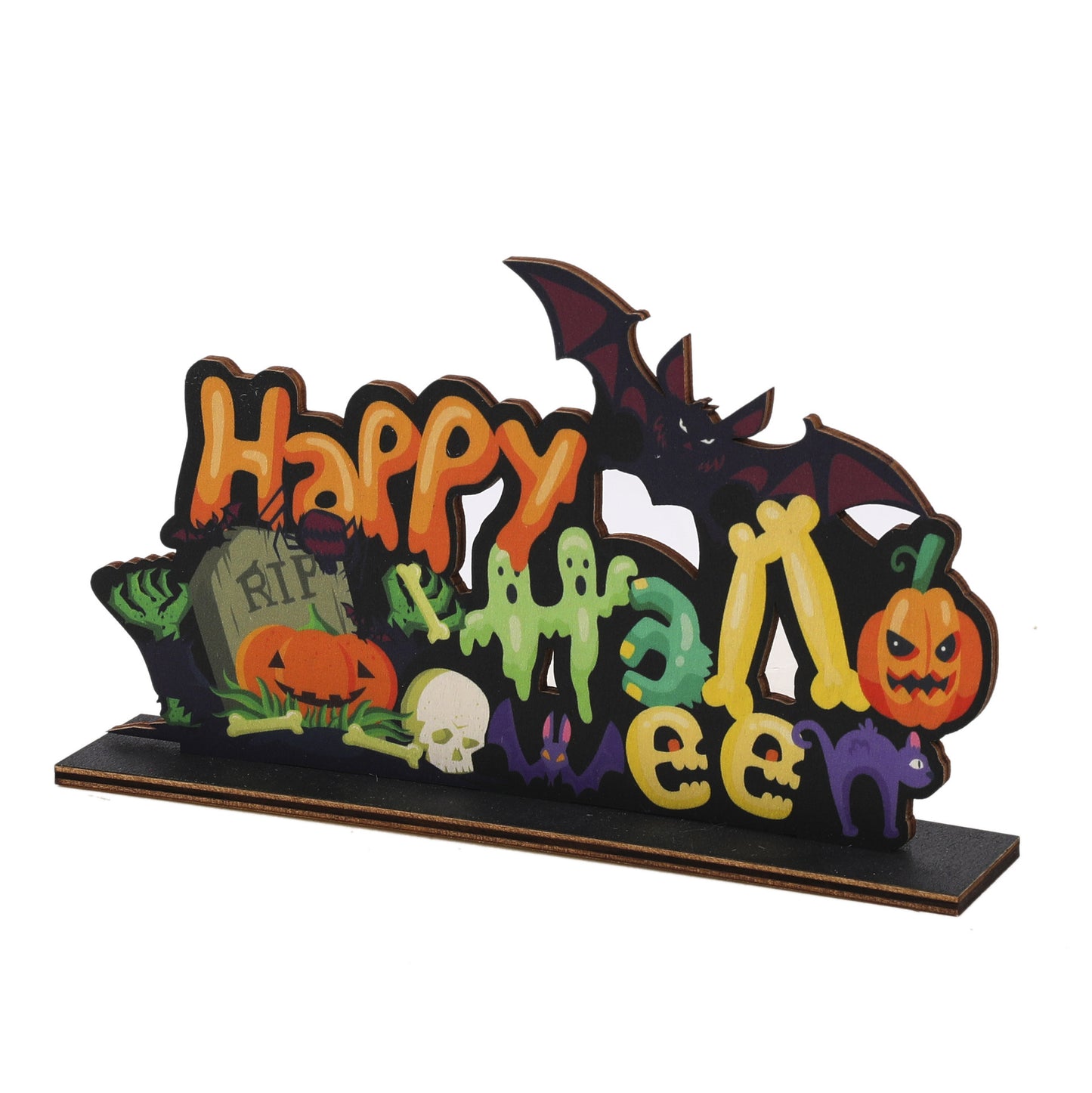 Halloween Wooden Decoration Decorations Festival