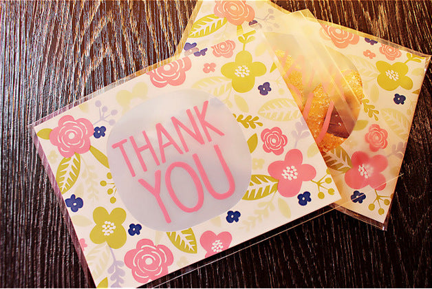 Baking Package Candy Bag Biscuits Bag Small Dessert Bag Handmade Soap Self-adhesive Bag