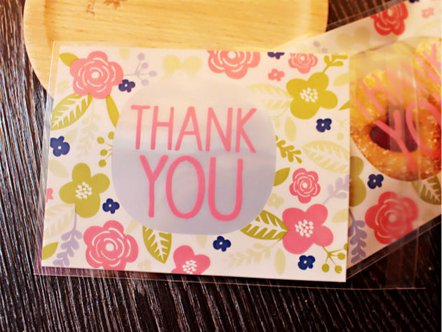 Baking Package Candy Bag Biscuits Bag Small Dessert Bag Handmade Soap Self-adhesive Bag