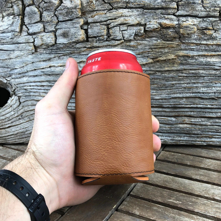 Beer Bottle Set Leather Beer Mug Sleeve