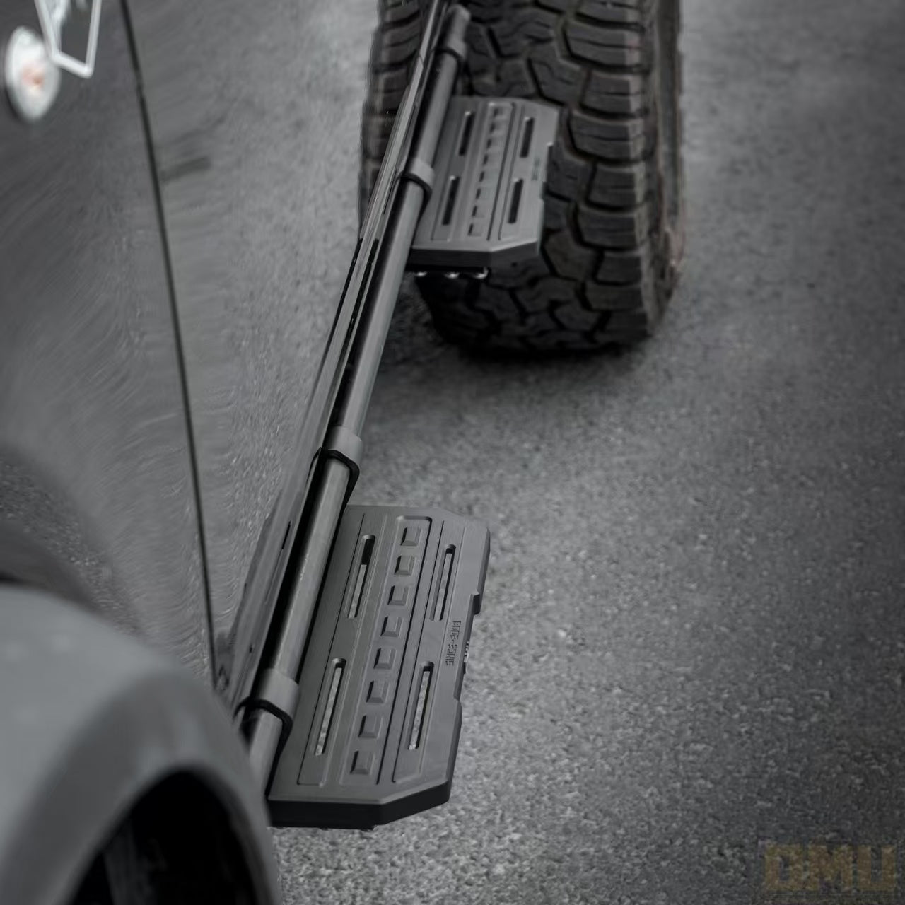 Running Board Side Step For 2021 Ford Bronco 4 Doors With OEM Rock Rails