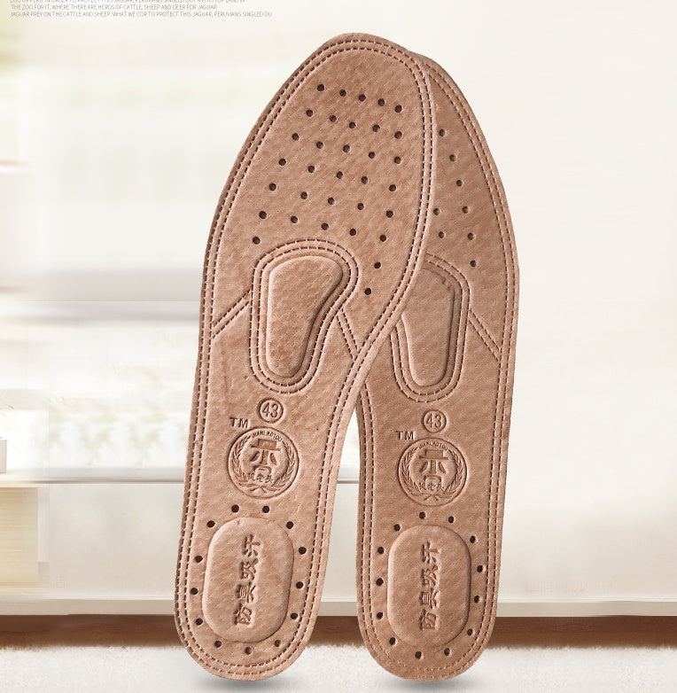 Men's And Women's Leather Sweat-absorbent And Breathable Leather Insoles, Manufacturers Wholesale Insoles, Deodorant Thickened Insoles