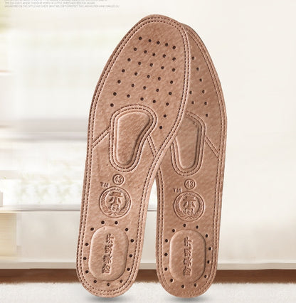 Men's And Women's Leather Sweat-absorbent And Breathable Leather Insoles, Manufacturers Wholesale Insoles, Deodorant Thickened Insoles