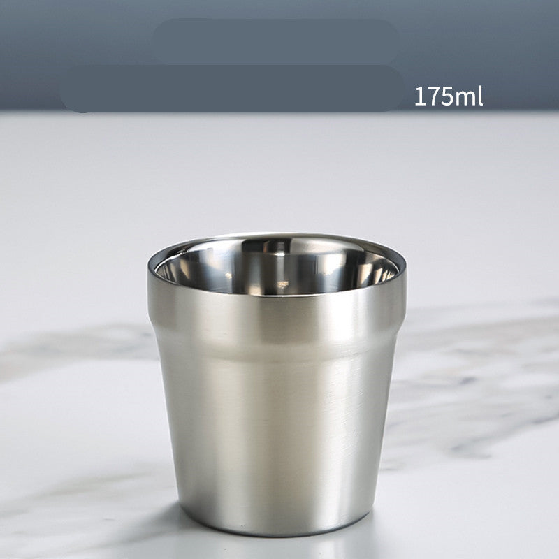 Stainless Steel Double Beer Mug Korean Style