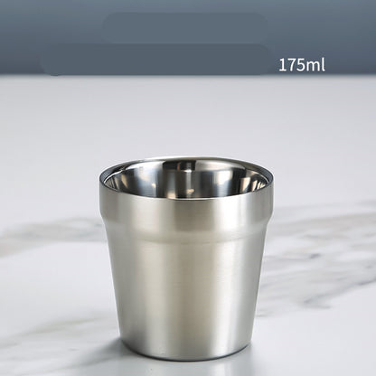 Stainless Steel Double Beer Mug Korean Style