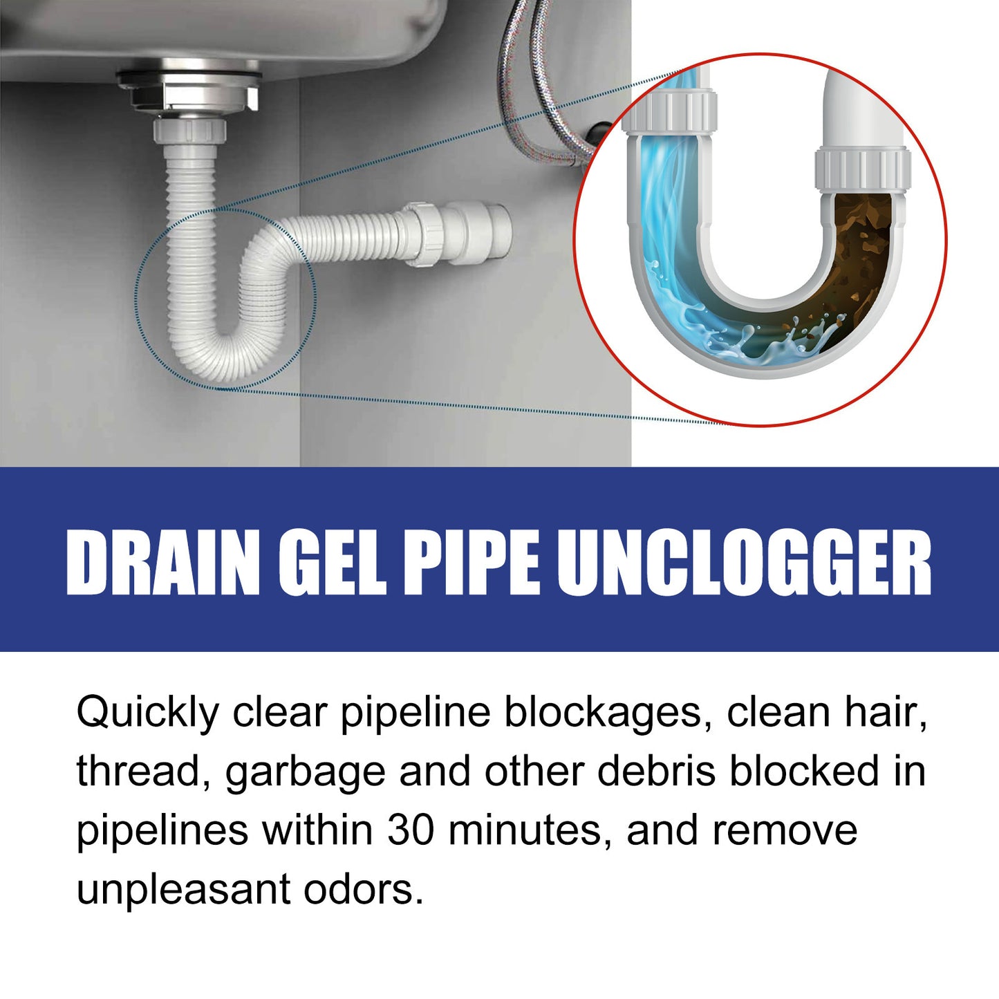 Pipe Dredge Agent Kitchen And Bathroom Sewer Pipe Odor Cleaning And Dissolution