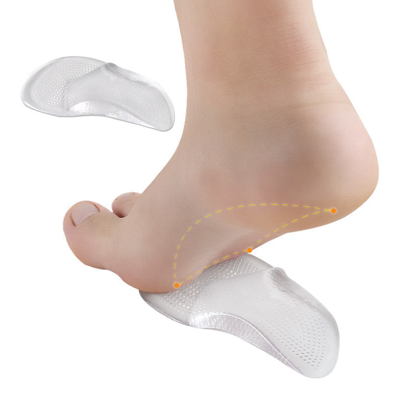 Transparent Soft Arch Support Correction Flat Foot Pes Cavus Orthopedic Insole