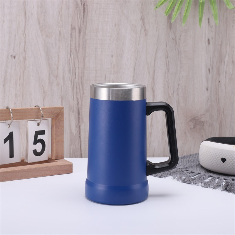 Large Capacity Stainless Steel Handle Beer Mug