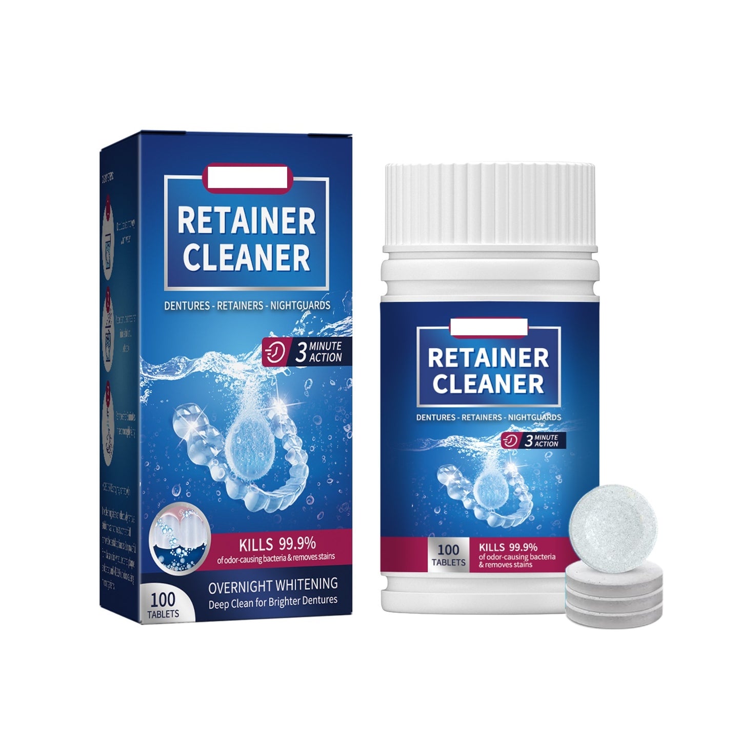 False Tooth Clean Sheet Dazzling White Denture Oral Cleaning