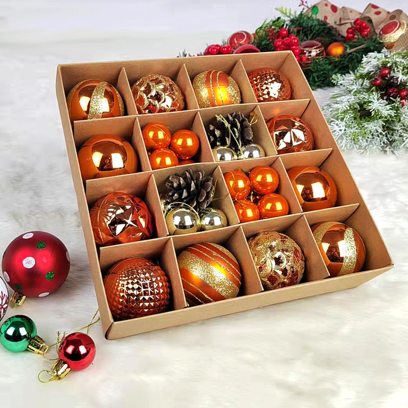 Painted Christmas Ball Paper Box Decoration Pendant