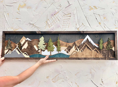Gable Art Decoration Sunset Moon View Decoration