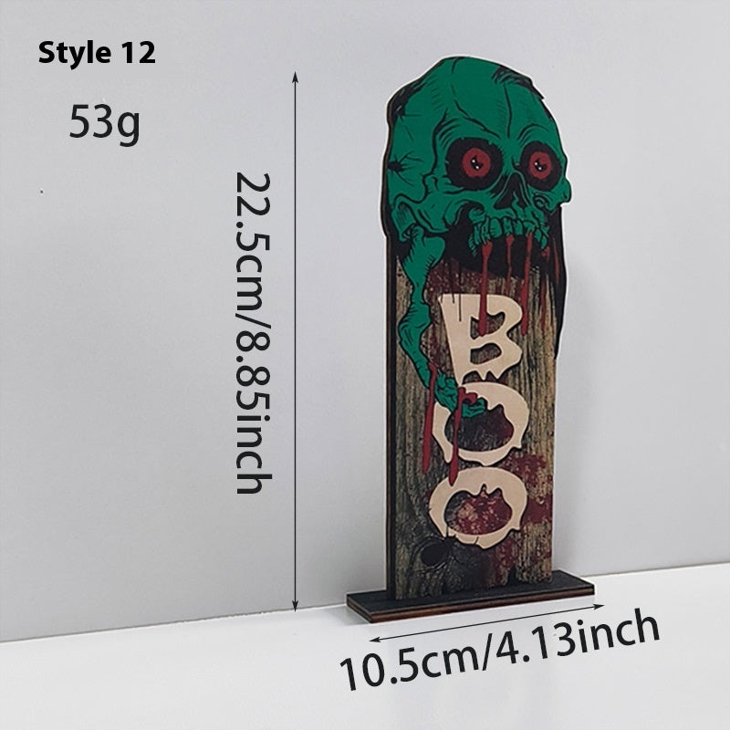 Wooden Retro Creative Decoration Halloween Decoration